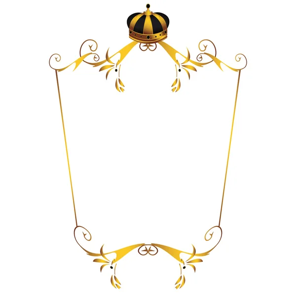 Изображение золотой короны 1 — стоковый вектор