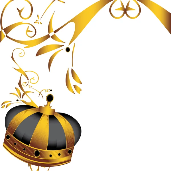 Золота корона зображення 4 — стоковий вектор