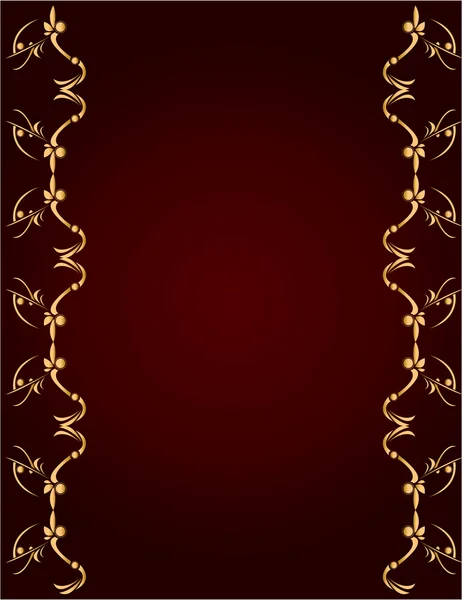 Gold and Burgundy background 1 — Stock Vector
