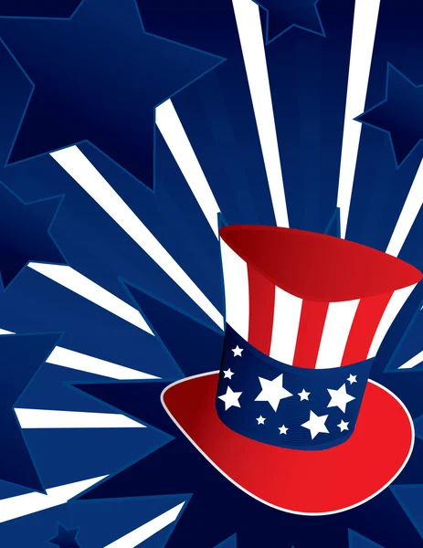 Uncle Sam hat background Stock Illustration