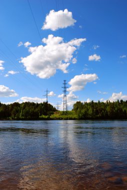 yüksek gerilim hattı Nehri