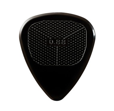 Black ribbed guitar plectrum clipart