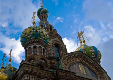 Domes on church of the resurrection clipart