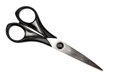Black closed scissors