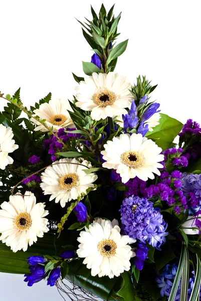White gerbera bouquet — Stock Photo, Image