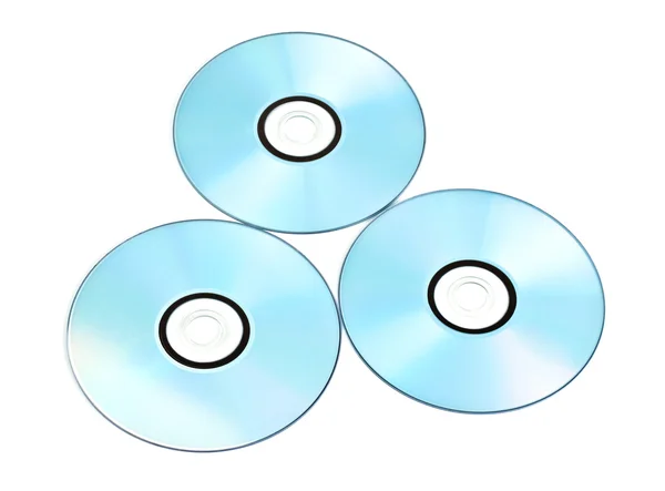 Tisknutelná DVD izolovaných na bílém — Stock fotografie