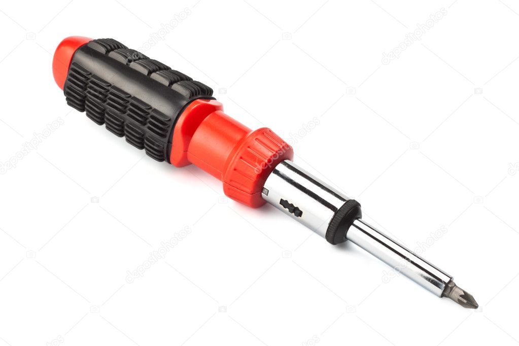Screwdriver with removable bits