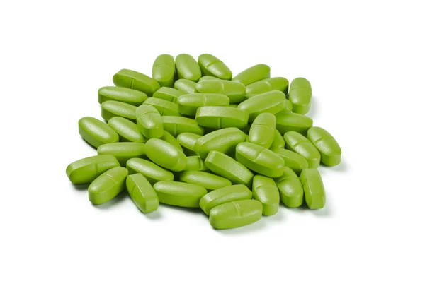 Lote de pílulas verdes — Fotografia de Stock