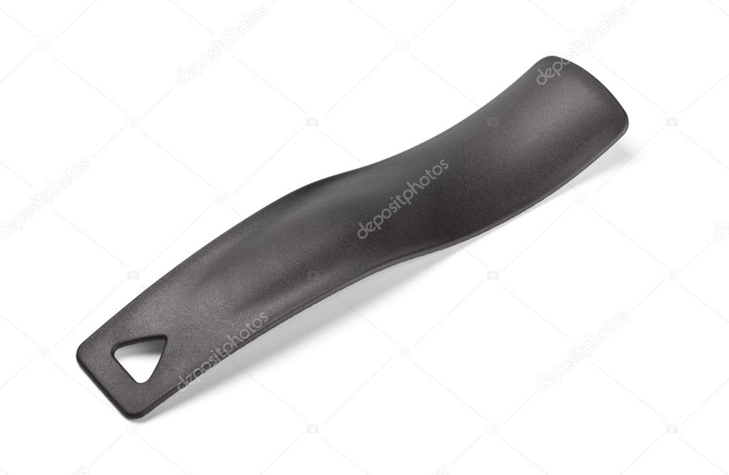 Black plastic shoehorn