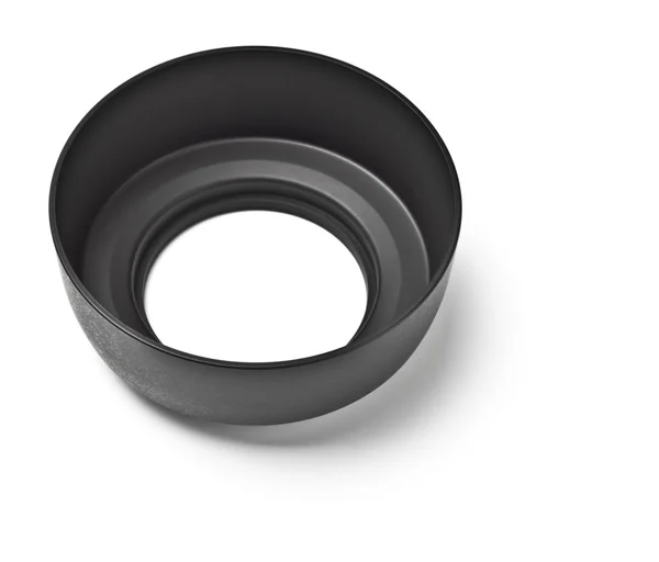 Zwarte lens hood bovenaanzicht — Stockfoto