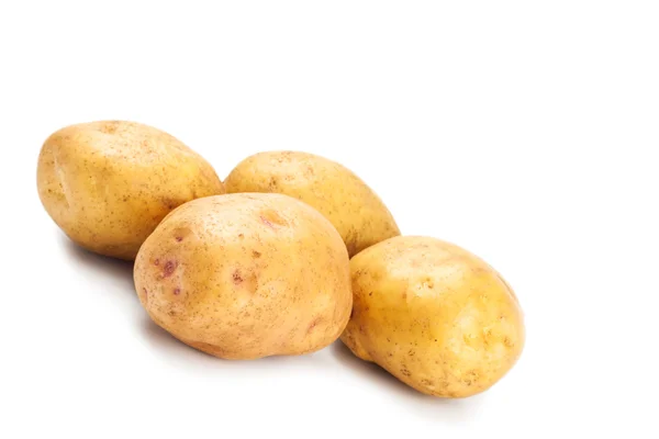 Yellow potatoes in peel — Stock Photo, Image