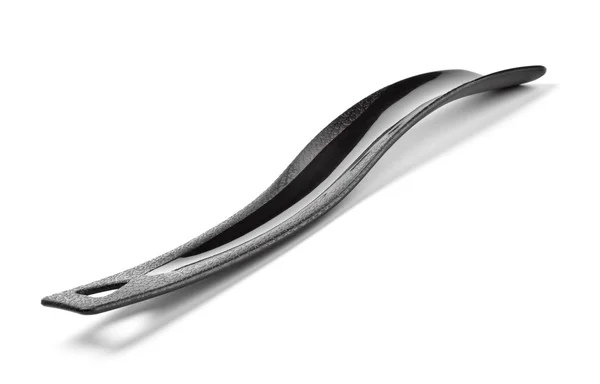 Black plastic shoehorn — Stock Photo, Image