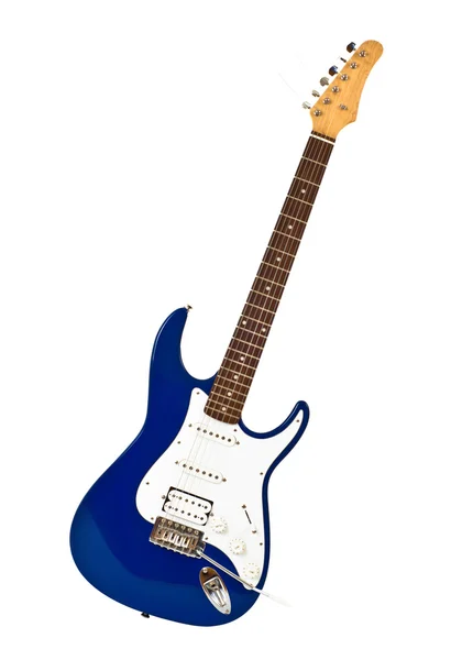 Guitarra elétrica azul — Fotografia de Stock