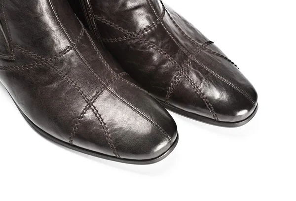 Manliga skor närbild — Stockfoto