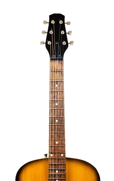 Akustická kytara hmatník — Stock fotografie