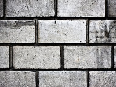 Grey brick wall texture background clipart