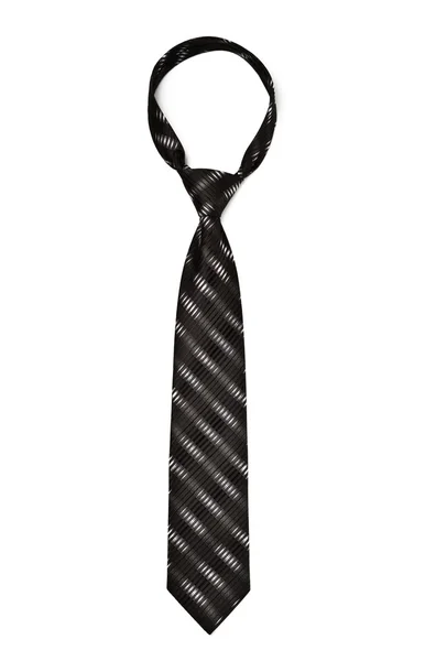 Czarny krawat paski — Zdjęcie stockowe