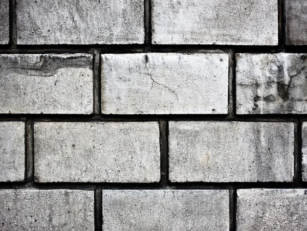 stock image Grey brick wall texture background