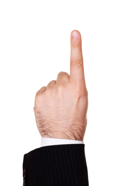 Businessman finger up — Stock Photo, Image