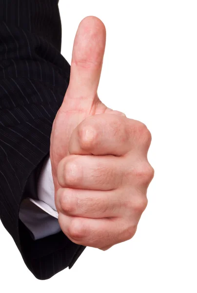 Businessman approval gesture — Stock Photo, Image