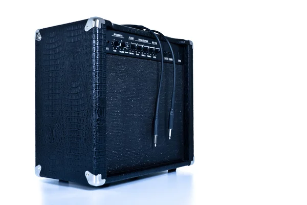 Amplificador de guitarra preta — Fotografia de Stock