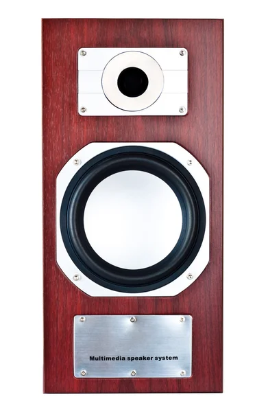 Brown speaker system front — Stock Photo, Image