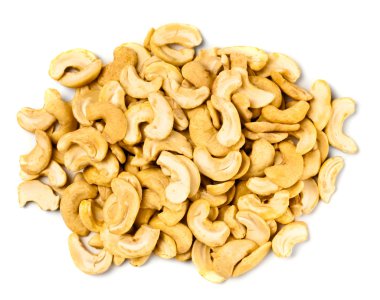 Handful of cashew nuts clipart