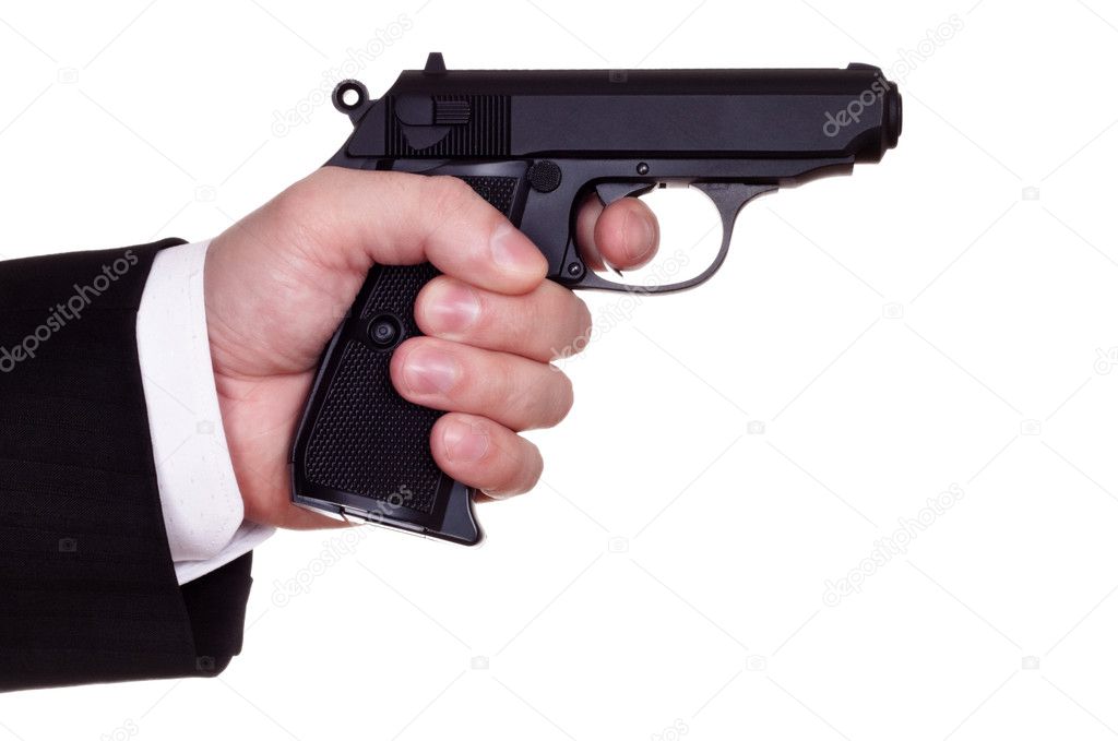 Gun in hand