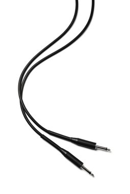 Black audio cable clipart