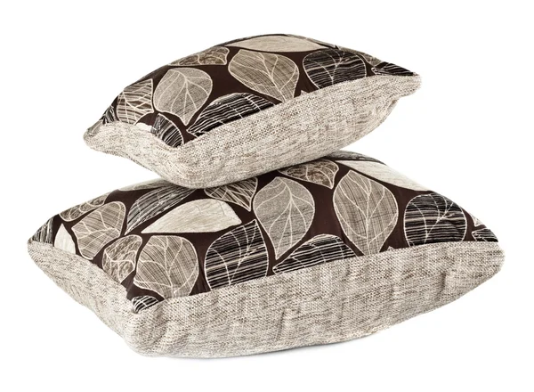 Две серые подушки — стоковое фото