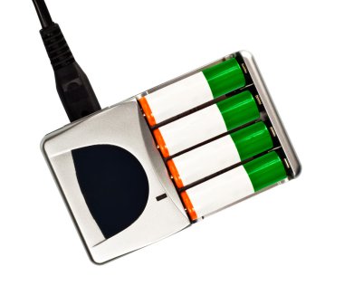 Charger with battery clipart