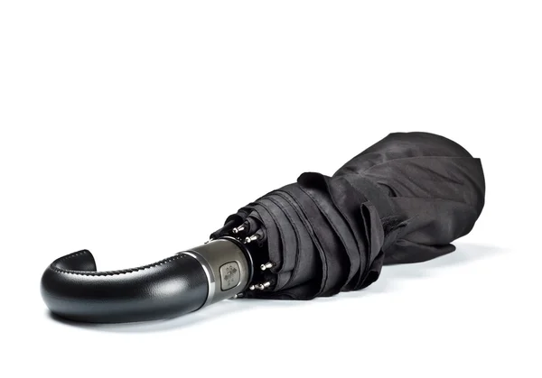 Closed black umbrella — Stock Photo, Image
