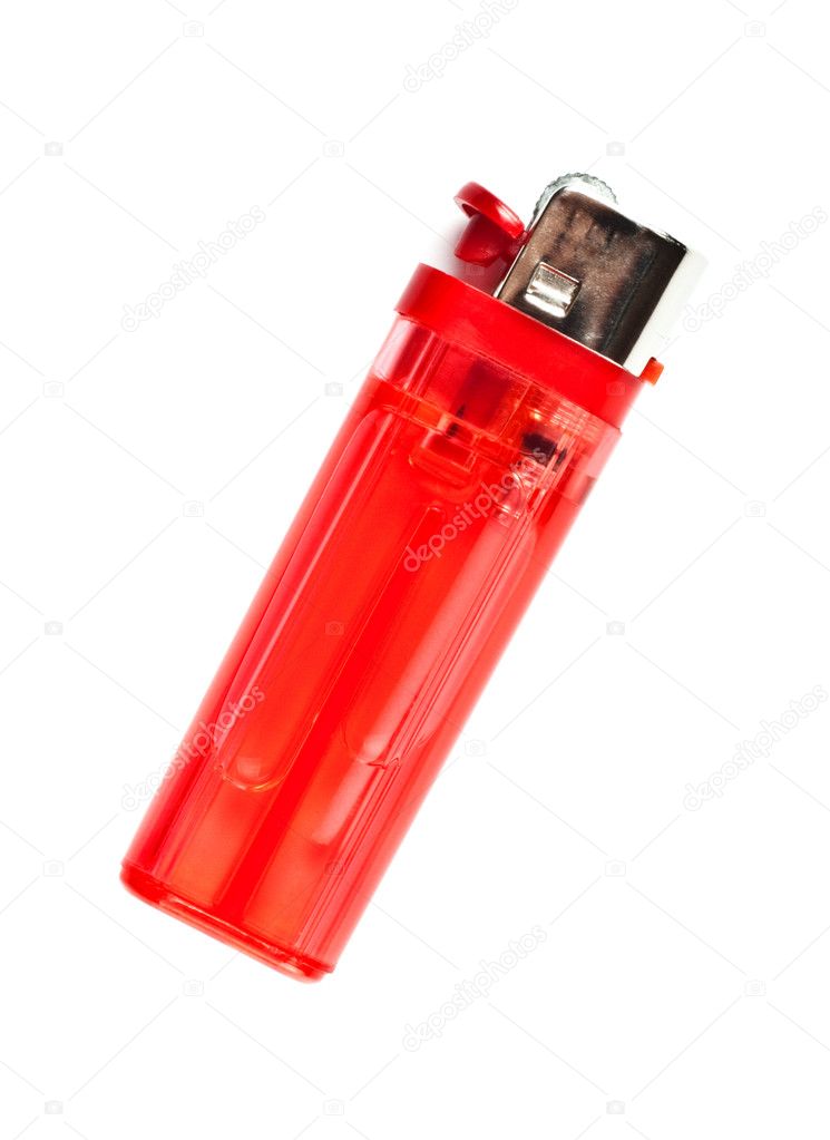 Red cigarette lighter