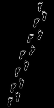 Traces clipart