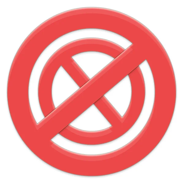 Assine proibindo de proibir — Fotografia de Stock