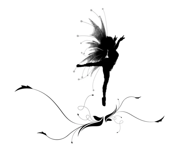 Танцующий эльф — стоковое фото