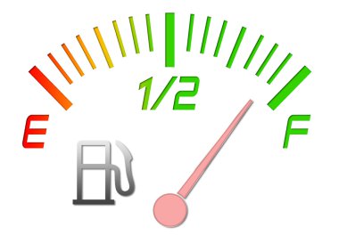 Fuel gauge clipart