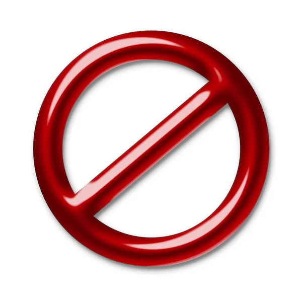 Symbole d'interdiction — Photo
