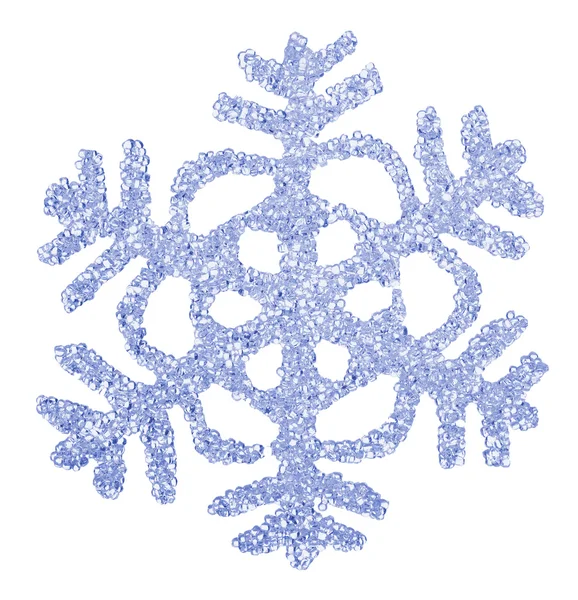 Φωτεινό μπλε snowflake close-up. — Φωτογραφία Αρχείου