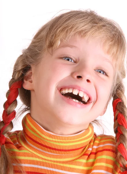 Portret van lachen kind. — Stockfoto