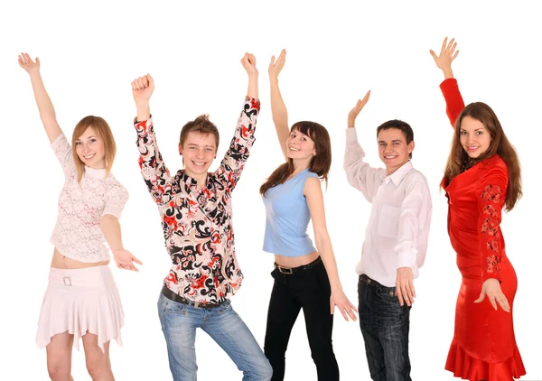 Cheerful group of young — Stock Photo, Image