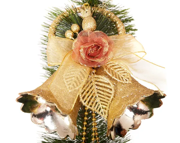 Vánoční strom se skupinou bell. — Stock fotografie