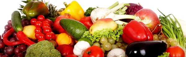 Gruppe von Obst und Gemüse. — Stockfoto