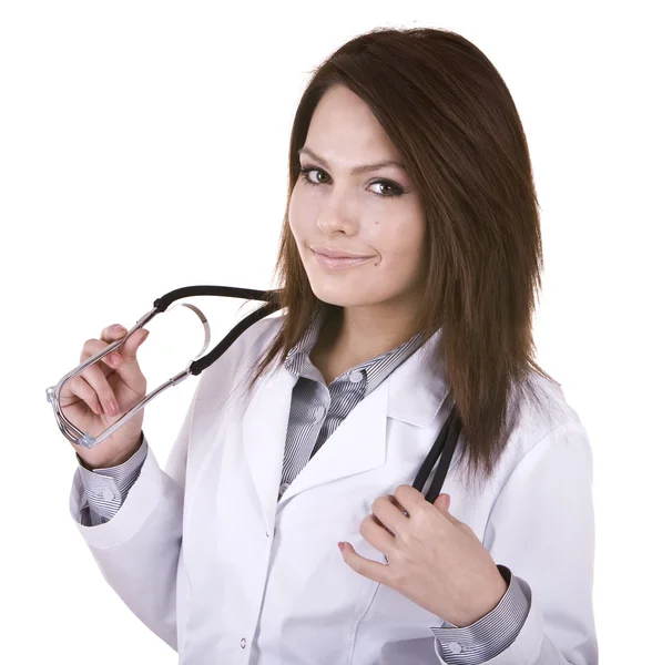 Geneeskunde arts met een stethoscoop. — Stockfoto
