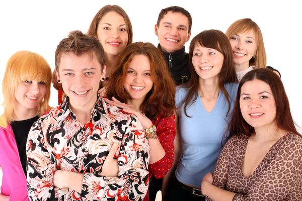 Cheerful group of young Stock Picture
