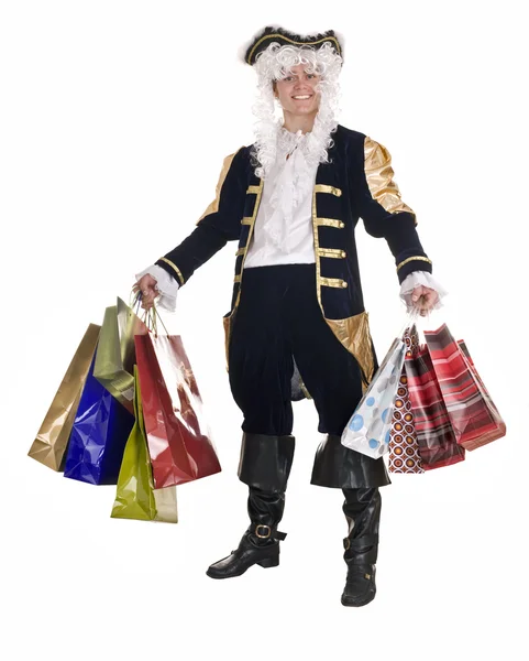 Muž v nakupování — Stock fotografie