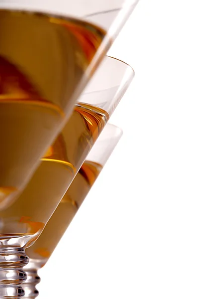 Csoport pohár alkohol ital martini. — Stock Fotó