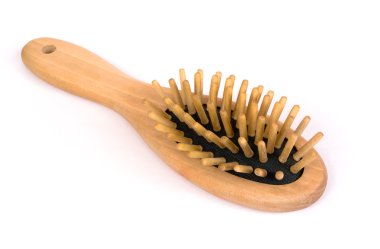 Wooden hairbrush clipart