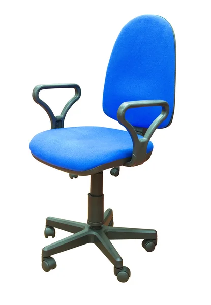 Chaise de bureau bleue — Photo