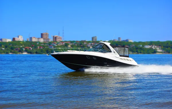 Luxury speed boat — Stock Photo, Image
